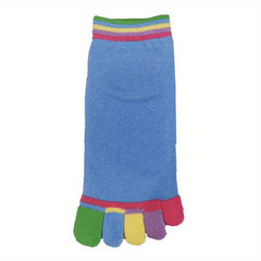 Block Stripes Yoga Socks Non Slip Grippers Low Cut Socks