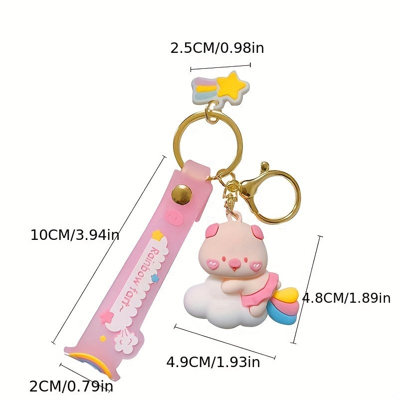 Cute Rainbow Clothing Keychain - Car or Bag Accessory