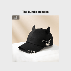 Personality Men's Horn Baseball Cap Hat