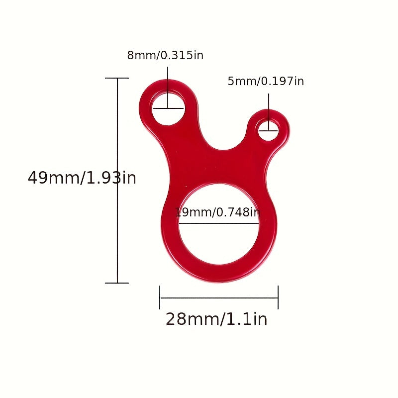 5pcs Aluminum Alloy Cord Adjusters 3 Holes Tent Canopy Buckle Rope Tightener