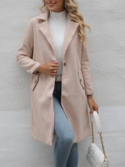 Slim Fit Blazer Coat Long Sleeve Loose Blazer