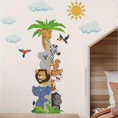 Cartoon Animal Waterproof Vinyl Sticker for Wall Decoration
