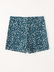 Boys Swim Trunks Stripe Print Elastic Waist Beach Pants SwimShorts Kids Clothes