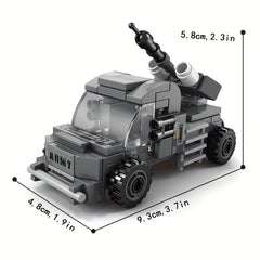 Military Vehicles Model Building Block Toys DIY Tanks Aircraft Model