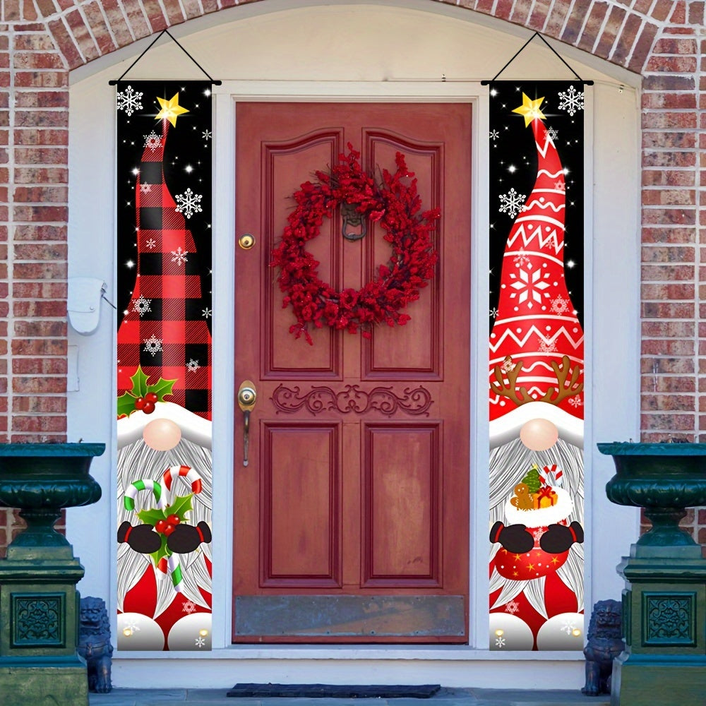 Christmas Porch Couplet Banner Decoration Welcome Banner