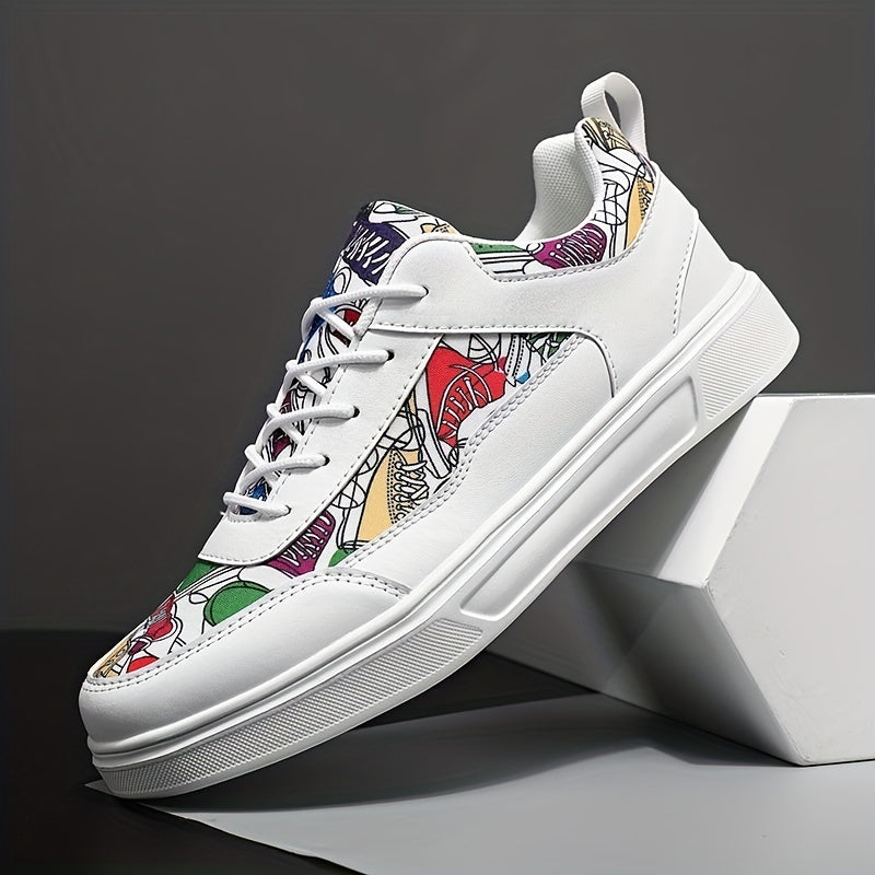 Men's Lace Up Skate Shoes Lightweight Non-slip Sneakers