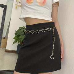 Metal Love Waist Chain For Girls Children