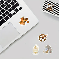 50 Cartoon Retro Waterproof Stickers for Notebooks Laptops Phones