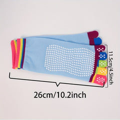 Rainbow Yoga Socks Five Toe Split Non-slip Dance Socks For Pilates Yoga Ballet