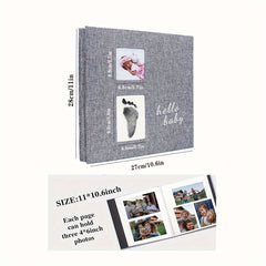 Children's Self-Adhesive Photo Album with Ink Pad and Pen