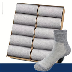 10 Pairs Summer Thin Polyester Medium Tube Socks