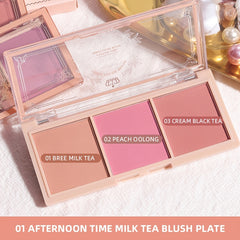 3-Piece Natural Nude Tone Blush & Highlighter Set