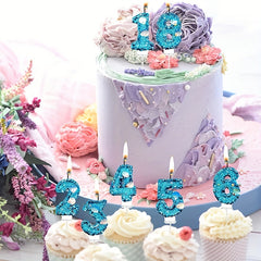 Mermaid Themed Cake Candle for Celebrations