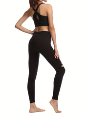 Women's Hollow Out Yoga Leggings for Sports and Fitness