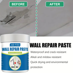 Moisture Resistant Wall Repair Paste for Stains, Cracks - 1pc
