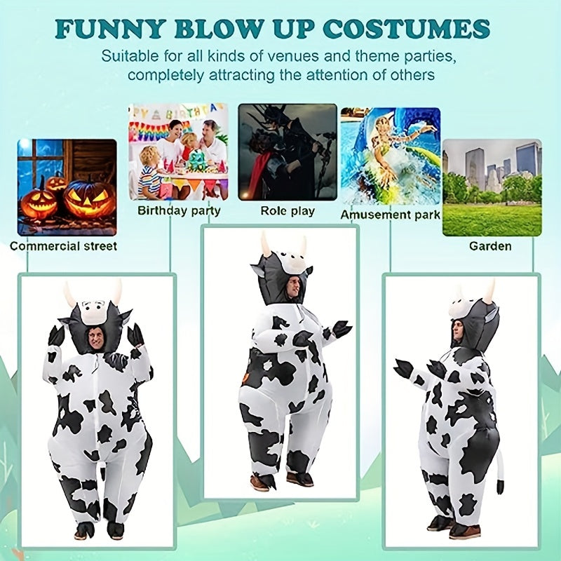 Dairy Cow Inflatable Costume for Halloween Party