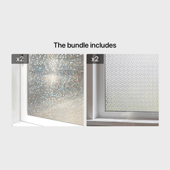 Privacy Window Film No Glue Door Glass Cover Decals Static Clings Sticker