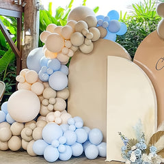 160 Latex Balloons & Skin Tone Garland Set for Various Events