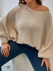 Casual Bat Sleeve Pullover Sweater