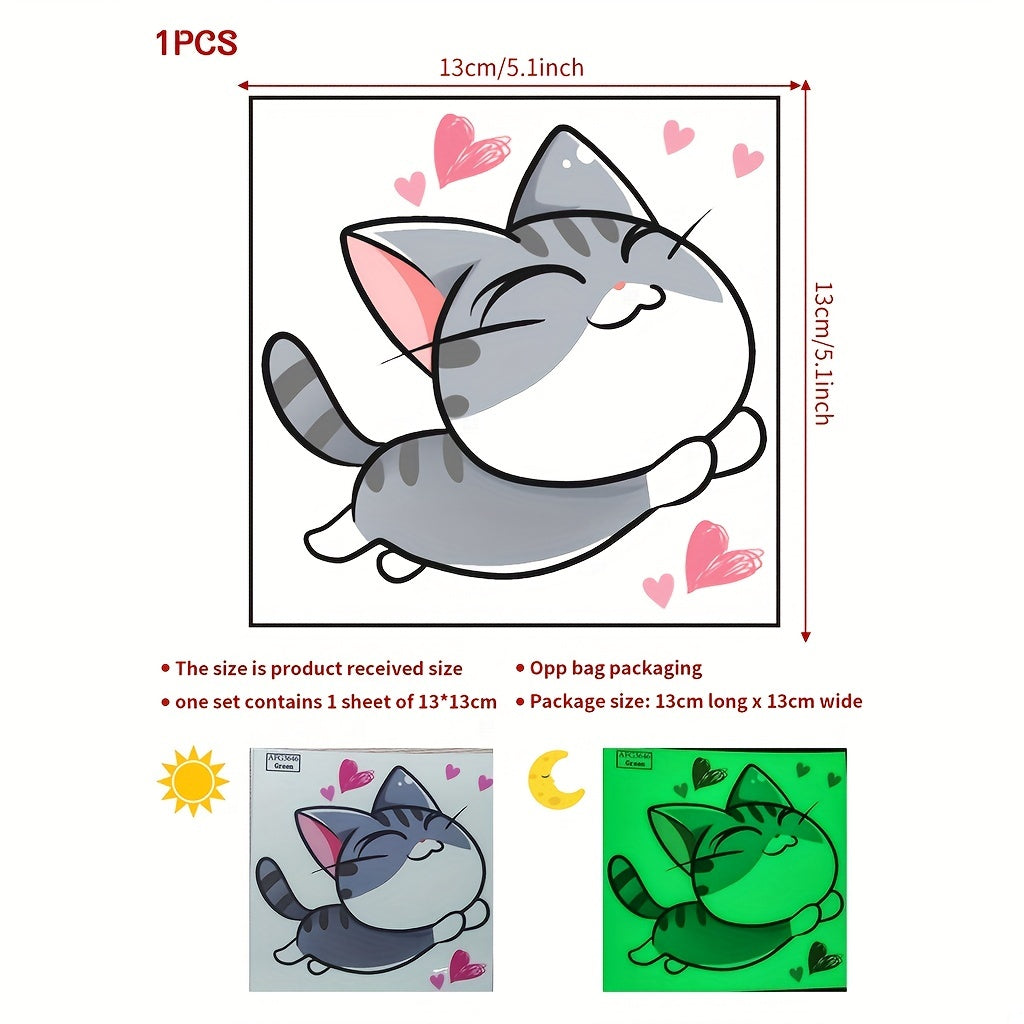 Luminous Cat Switch Sticker PVC Decoration Sticker