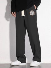 Floral Print Joggers Men's Casual Stretch Waist Sweatpants