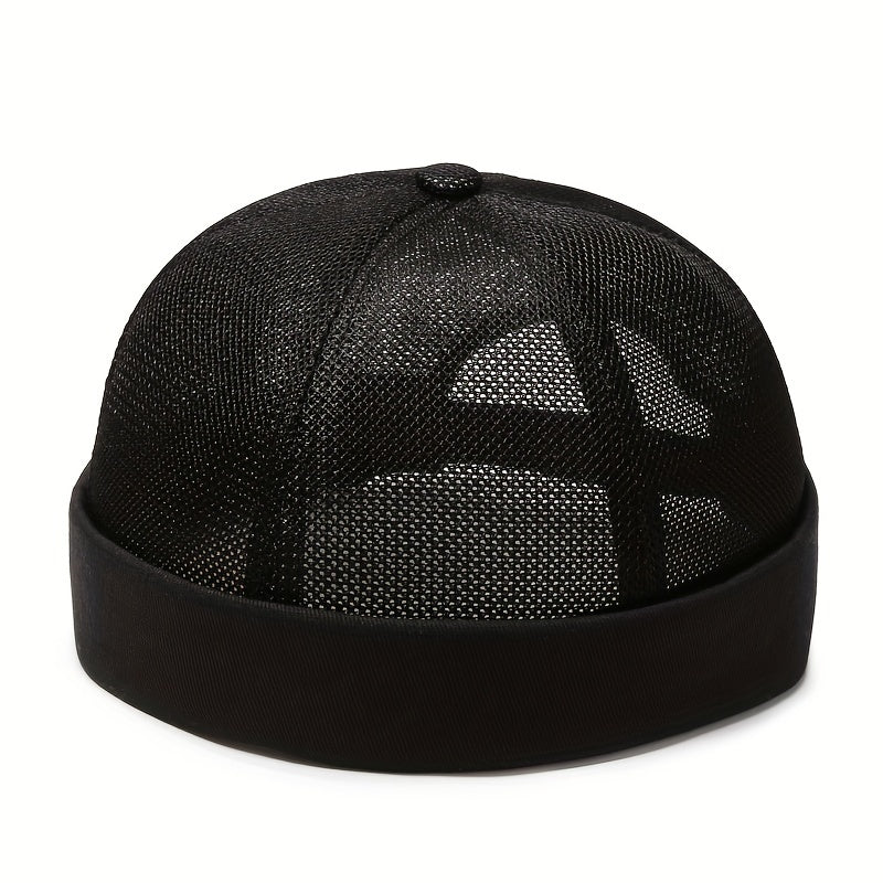 Breathable Mesh Brimless Hat for Men and Women
