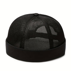 Breathable Mesh Brimless Hat for Men and Women