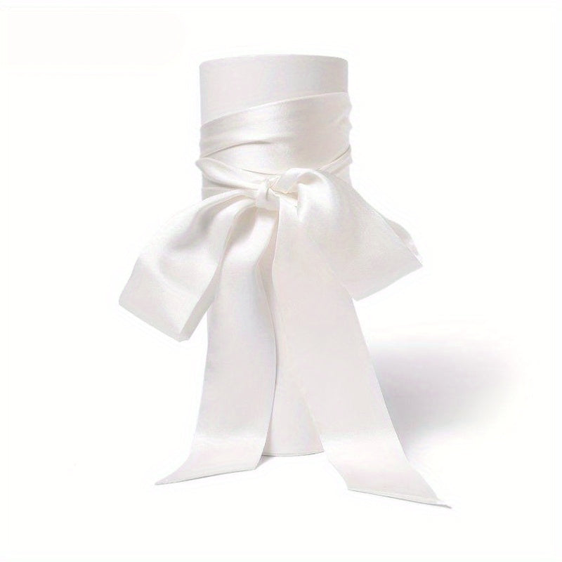 Solid Satin Thin Neck Scarf Hair Accessories Wrist Wrap Scarves