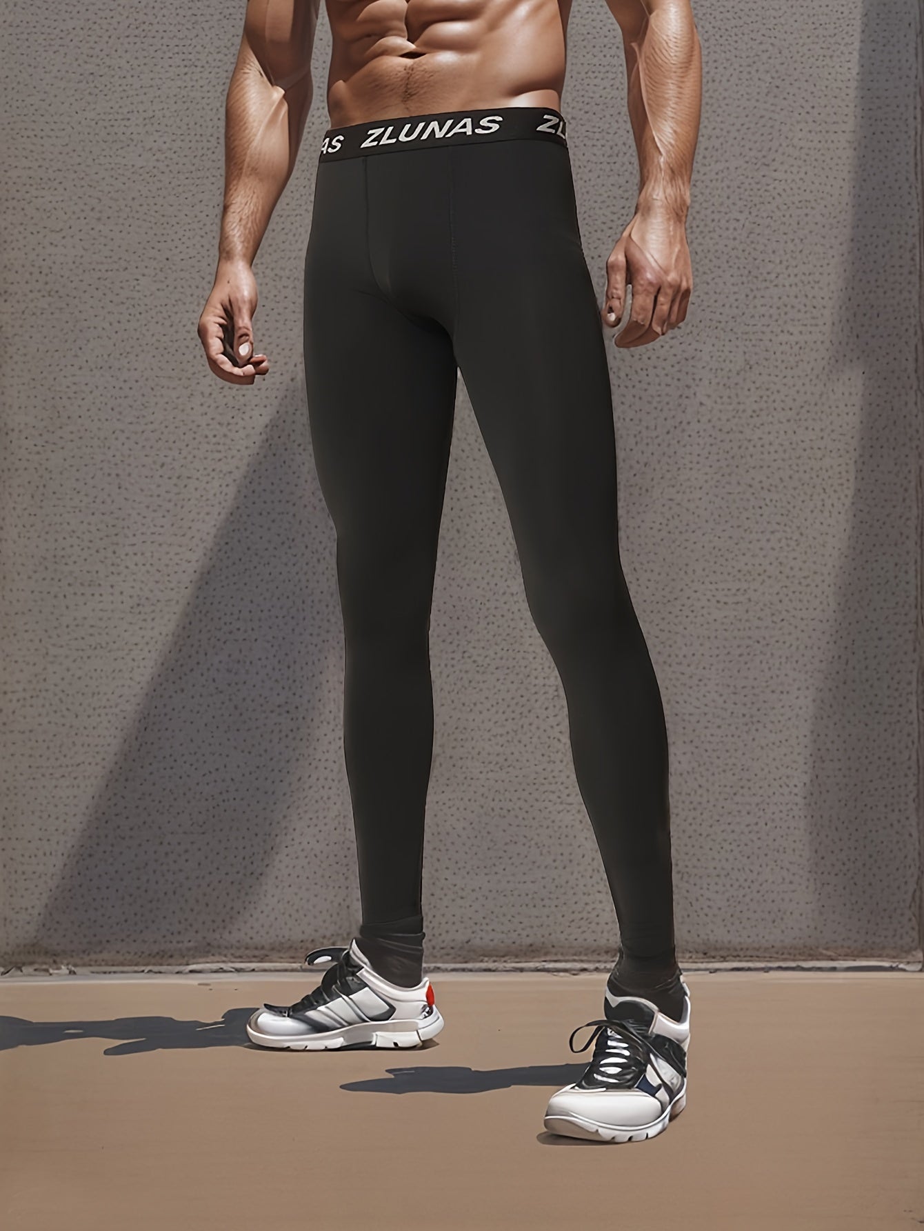Men's Long Compression Pants Quick Dry Athleisure