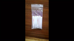 8pcs Crochet Hooks Set Ergonomic Pink Flower Pattern Needles For Knitting