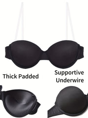Strapless Push Up Bra Comfy & Breathable Women's Lingerie