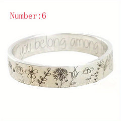 Vintage Craft Rustic Small Flowers 6mm Dandelion Ring