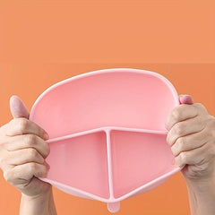 Children's Silicone Dinner Plate with Suction Cup