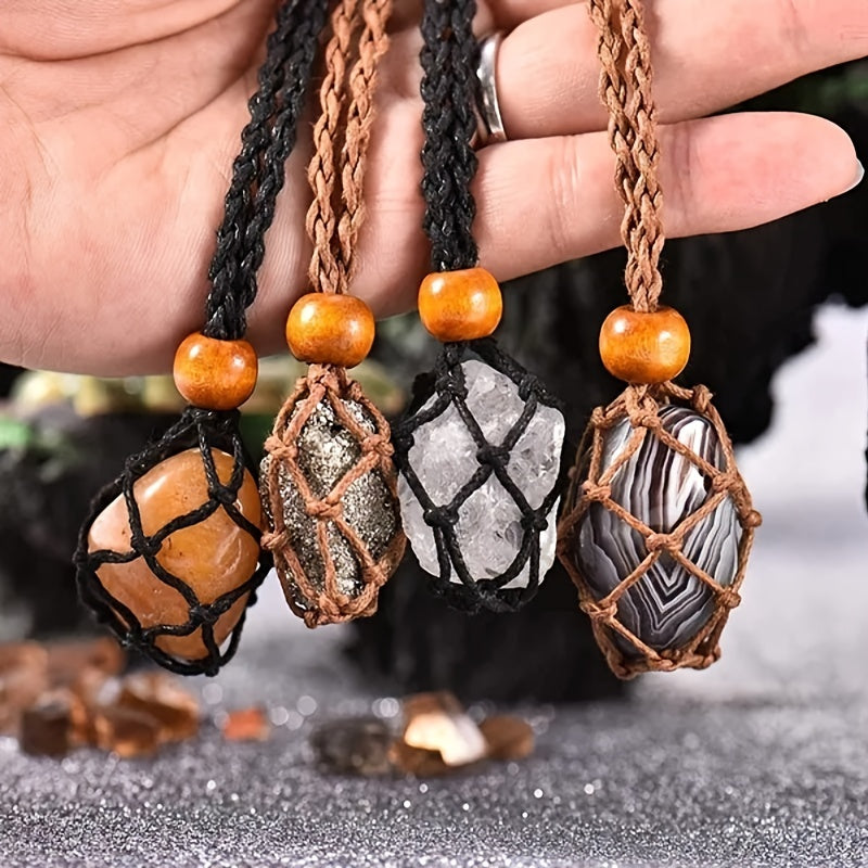 Adjustable Crystal Holder Jewelry Making Necklace Crystal Cage Holder