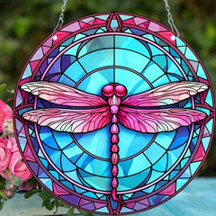 Dragonfly Stain Sun Catcher Window Christmas Gift Home Decor