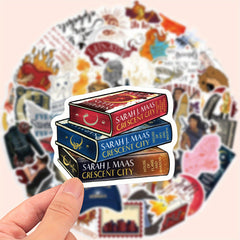 50pcs Crescent City Vinyl Stickers by SJM for Laptops Water Bottles
