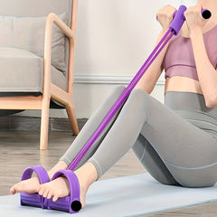 6 Tube Yoga Resistance Band Pedal Puller Elastic Fitness Equipment