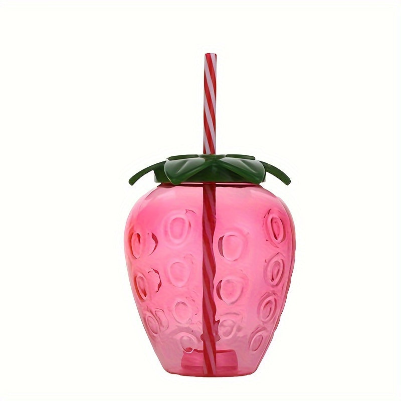 Fruit Shaped Cups with Lids and Straws for Summer Drinks