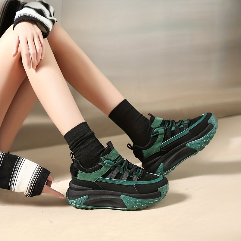 Women's Chunky Sneakers Height Increased Casual Dad Shoes