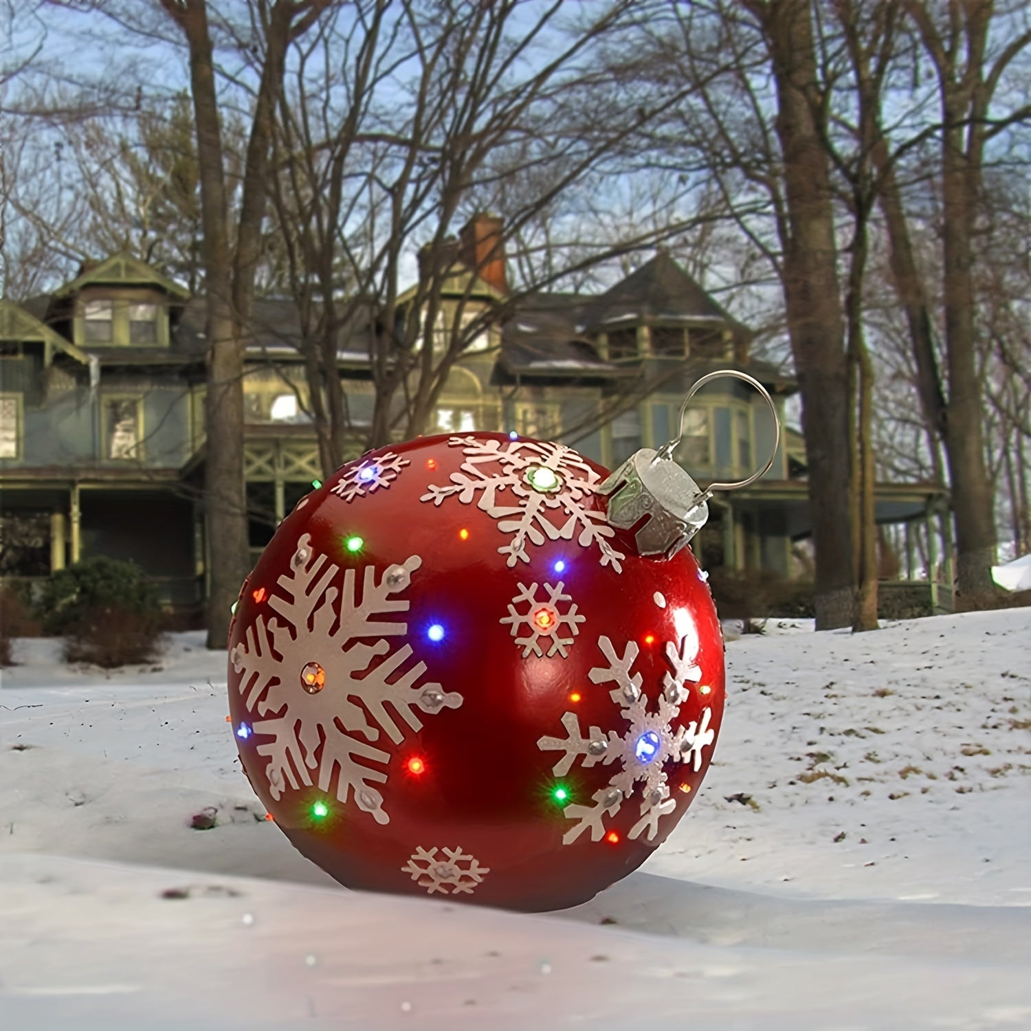 1pc 59 94 Cm Christmas Yard Decoration Inflatable Ball Outdoor Balloon