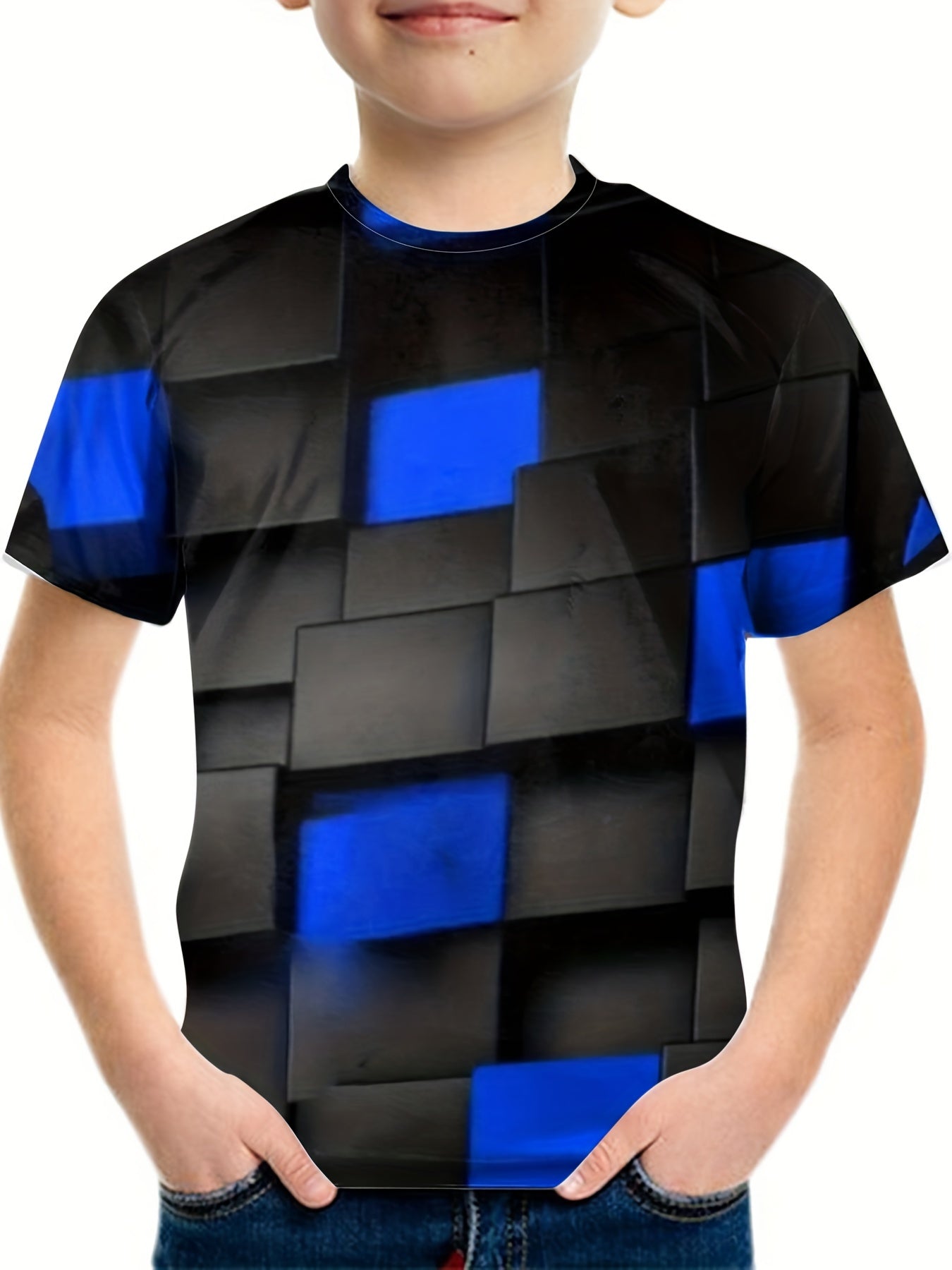 Boy's 3D Graphic Casual T shirt Active Short Sleeve Tee for Summer