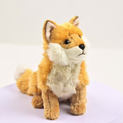 Realistic Fox Plush Toy Ultra Soft Huggable Animal Doll