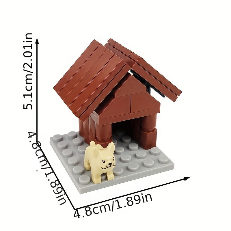 DIY Mini Dog House Building Blocks Toy Kit