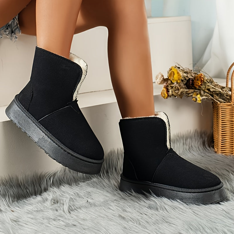 Non slip Warm Tube Snow Boots Thick Bottom Shoes Women's Footwear