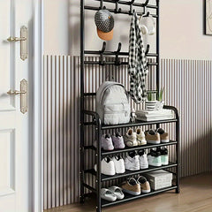 Floor Standing Storage Shoe Rack Shoe And Hat Rack Storage Rack Coat Rack