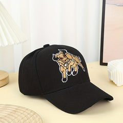 Unisex Sunshade Breathable Adjustable Baseball Cap With Embroidery