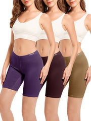 3 Pack Women's Plus Size Letter Print Boy Shorts Underwear Set