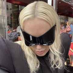 Y2K Wrap Around Sunglasses For Women Men Shield Glasses UV400