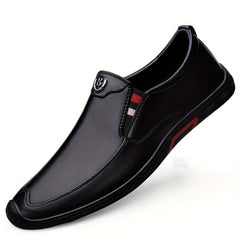 Men's Slip On Leather Shoes Smart Casual Walking Shoes