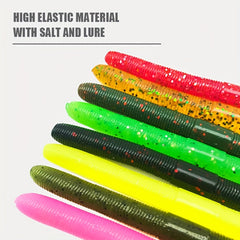 6pcs 5g Soft Bait Worm Fishing Lures Colorful Fishing Gear Accessories